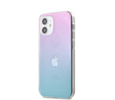 GUESS 3D Raised Zadný Kryt pre Apple iPhone 12 mini modrá