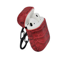 Terratec AirBox Crocodile Pattern Red / Puzdro pre Apple AirPods 1 &amp; 2