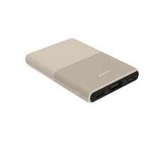 TERRATEC Powebank P50 béžová / 5000 mAh / 5V / 2.1A / 1x Micro-USB (vstup) / 1x USB-C / 1x USB-A