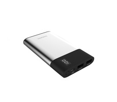 TERRATEC Powebank P80 Slim strieborná / 8000 mAh / 5V / 2.1A / 1x Micro-USB (vstup) / 2x USB-A