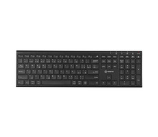 Powerton UltraSlim CZ čierna / bezdrôtová klávesnica / 2.4 GHz / Bluetooth / CZ layout