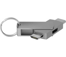 TERRATEC Connect C600 USB-C adaptér / 1x Micro-USB (F) / 1x Micro-USB (M) / 1x USB-C (M)