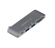 TERRATEC Connect C7 USB-C / 2x USB-A 3.0 / 1x USB-C PD (100W) / SD&amp;Micro-SD čítačka