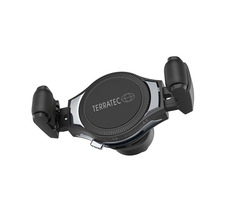 TERRATEC ChargeAir Car / držiak telefónu do auta + adaptér + kábel / bezdrôtové nabíjanie 10W