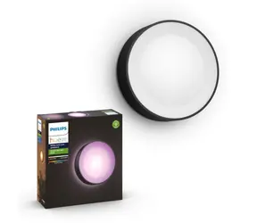 Philips Hue Daylo LED RGB 1x15W čierna / vonkajšie nástenné svietidlo / 1200lm / 2000-6500K / RGB / IP44