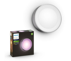 Philips Hue Daylo LED RGB 1x15W nerez / vonkajšie nástenné svietidlo / 1200lm / 2000-6500K / RGB / IP44
