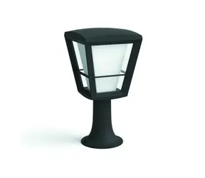Philips Hue Econic LED 1x15W stĺpik 32cm čierna / vonkajšie stĺpové svietidlo / 1150lm / 2200-6500K / RGB / IP44
