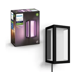 Philips Hue Impress LED 1x16W nástenné čierna +adaptér / vonkajšie nástenné svietidlo / 1200lm / 2000-6500K / RGB / IP44