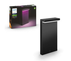 Philips Hue Nyro LED 1x13.5W stĺpik čierna / vonkajšie stĺpové svietidlo / 1000lm / 2000-6500K / RGB / IP44