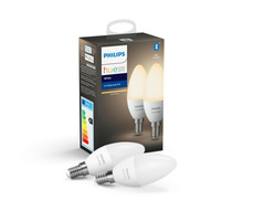 Philips Hue BT LED žiarovka E14 5.5W teplá biela 2 ks / múdra LED žiarovka / 470 lm / 2700 K / stmievateľná