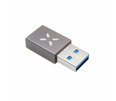 FIXED Link Redukcia z hliníka USB-C na USB-A sivá