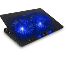 Connect IT FrostBreeze čierna / Chladiaca podložka pre notebook 15.6&quot; / regulácia rýchlosti / LED podsvietenie 