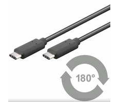 PremiumCord prepojovací kábel USB 3.1 konektor C samec - USB 3.1 konektor C samec 1m