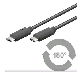 PremiumCord prepojovací kábel USB 3.1 konektor C samec - USB 3.1 konektor C samec 1m