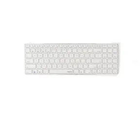 Rapoo E9100M Multi-mode biela / bezdrôtová klávesnica / BT &amp; 2.4 GHz / 2x AAA / dopredaj