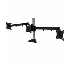 Rozbalené - ARCTIC Z3 čierna / stolný držiak pre 3 monitory / do 34" / nosnosť 15 kg na monitor / rozbalené