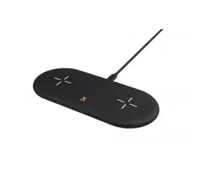 Xtorm Wireless Dual Charging Pad Twin čierna / bezdrôtová Qi nabíjačka / 15W / USB-C QC 3.0 (F)