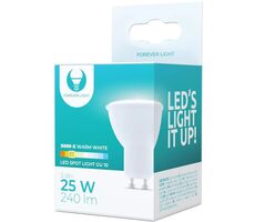 Forever LED žiarovka GU10 3W / 4500K / 245 lm / neutrálna biela
