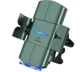 USAMS CD133 Automatic Coil Držiak do Autá vr. Bezdrôtového nabíjania 10W čierna