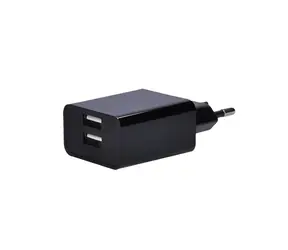 Solight DC48A USB nabíjací adaptér čierna / 2x USB / 3100mA max. / AC 230V