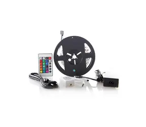 Solight WM55 LED svetelný pás / RGB / 3m / sada s 12V adaptérom a diaľk. ovládačom / 7.2Wm / IP20