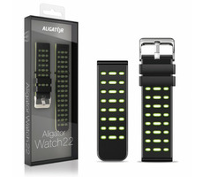 Aligator Silikónový remienok Duálna 22mm zelená