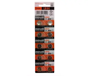 Maxell LR44 150mAh / Alkalická gombíková batéria / 1.5V / balené po 10ks