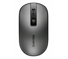 CANYON MW-18 sivá / Bezdrôtová optická myš / 1600 DPI / 4 tlačidlá / USB 2.4 GHz