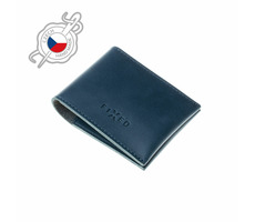 FIXED Wallet Kožená peňaženka z pravej hovädzej kože modrá