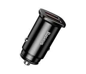 Baseus CCALL-DS01 Square Dual USB QC3.0 nabíjačka do auta čierna / 30W / 2x USB-A / do autozapaľovača