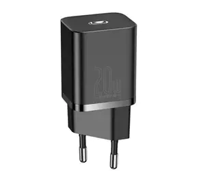 Baseus CCSUP-B01 Super Si Quick Charger USB-C 20W čierna / 5V / 3A