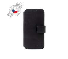 FIXED ProFit Kožené puzdro typu kniha pre Apple iPhone 7 &amp; 8 &amp; SE (2020) čierna