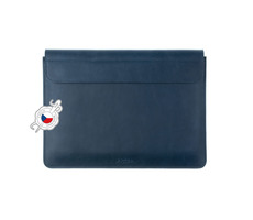 FIXED Oxford Kožené puzdro pre Apple MacBook 12&quot; modrá