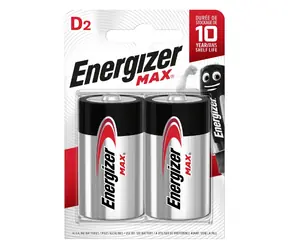 Energizer MAX Batéria - Veľký monočlánok D 2 ks