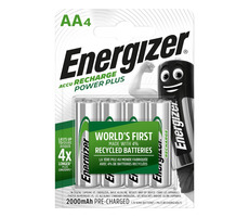 Energizer POWER PLUS Nabíjacie batérie - AA - 2000 mAh 4 ks
