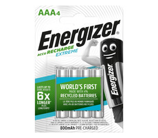 Energizer EXTREME Nabíjacie batérie - AAA - 800 mAh 4 ks