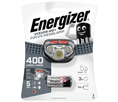 Energizer Headlight Vision HD+ Focus 400lm / čelové svietidlo / Dosvit: až 85 metrov / 3xAAA