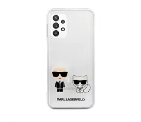 Karl Lagerfeld PC&amp;TPU Karl &amp; Choupette Kryt pre Samsung Galaxy A32 5G transparentný
