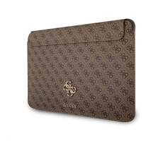 Guess PU 4G Metal Logo Computer Sleeve 13" hnedá