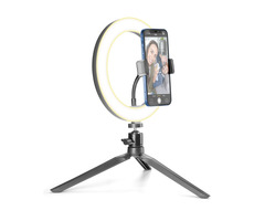 Cellularline Selfie Ring s LED osvetlením pre selfie fotky a videá čierna