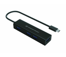Conceptronic HUBBIES07B USB-C hub / 4x USB-A 3.0