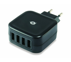 Conceptronic ALTHEA04B USB nabíjací adaptér čierna / 4x USB-A / 25 W