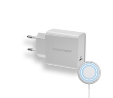 RealPower PC-MagSet / nabíjačka 20W s USB-C PD a magnetickou podložkou