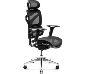 Diablo V-Commander čierna / ergonomická stolička / nastaviteľné / sieťované / pojazdové kolieska / nosnosť 200 kg