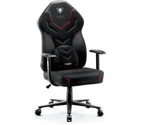 Diablo X-Gamer 2.0 Normal čierna / herná stolička / nastaviteľná / syntetická koža / pojazdové kolieska / nosnosť 150 kg