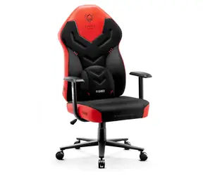 Diablo X-Gamer 2.0 Normal čierno-červená/ herná stolička / syntetická koža / pojazdové kolieska / nosnosť 150 kg