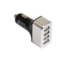 RealPower 176636 USB nabíjačka do auta / 4x USB / 2400 mA