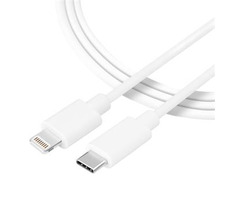 Tactical Smooth Thread Cable USB-C - Lightning 0.3m biela