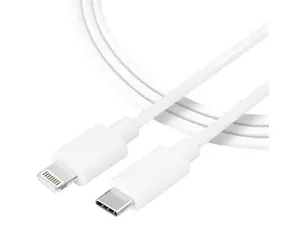 Tactical Smooth Thread Cable USB-C - Lightning 0.3m biela