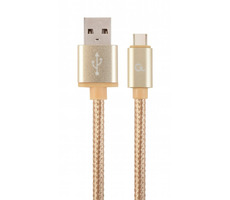 Gembird CCB-MUSB2B-AMCM-6-G USB-C kábel 1.8 m zlatá / USB 2.0 A (M) - USB-C (M)